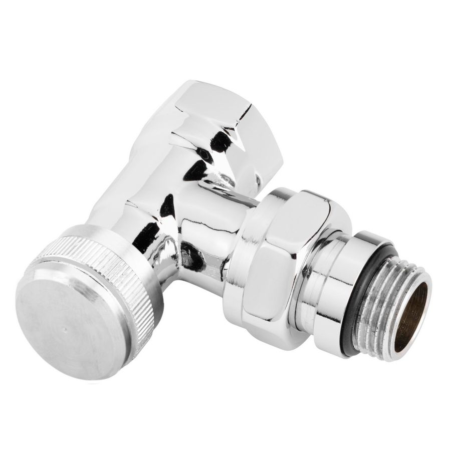 Voetventiel design RLV-X/C haaks 1/2" chroom