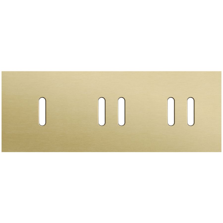 Afdekplaat 3-voud horiz. 71mm centerafst. 227-56703