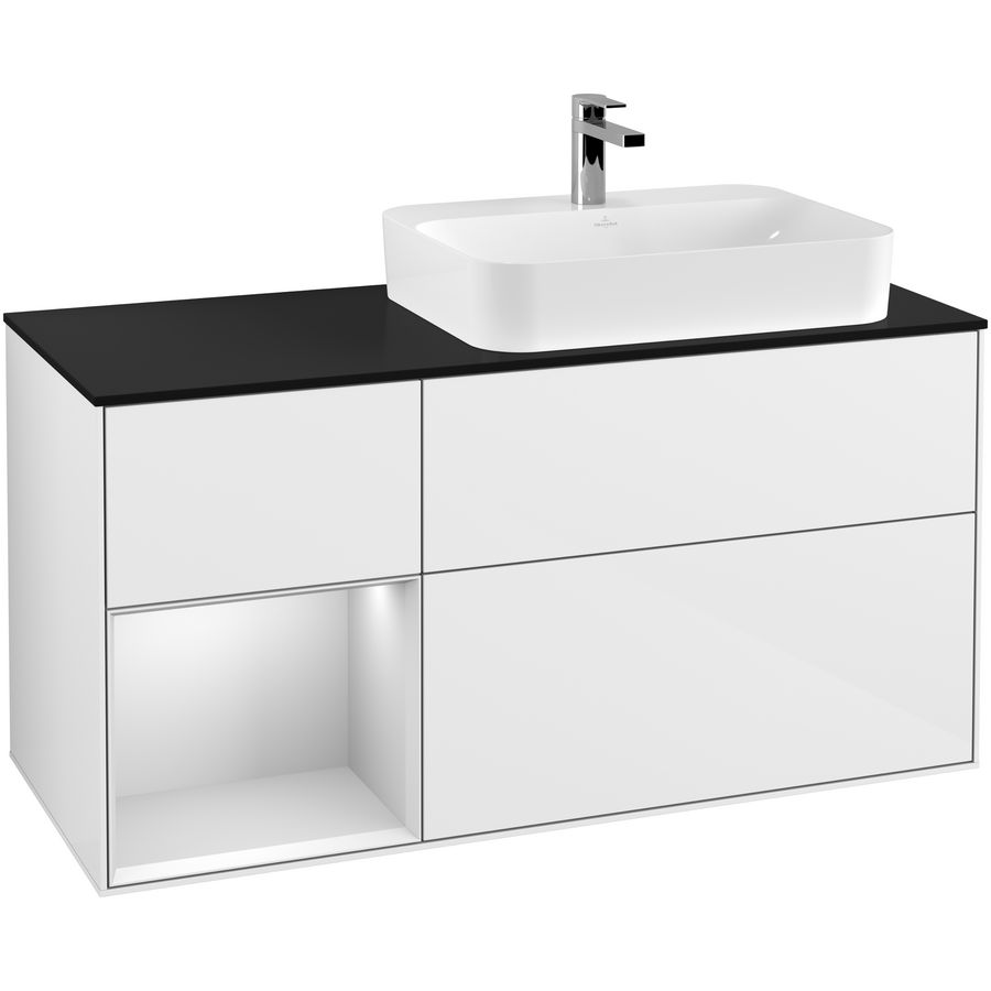 Wastafelonderkast Finion 1200x603x501mm G.White.L F392MTGF