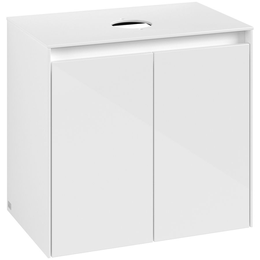 Wastafelonderkast Collaro 600x548x380mm Glossy White C15000DH