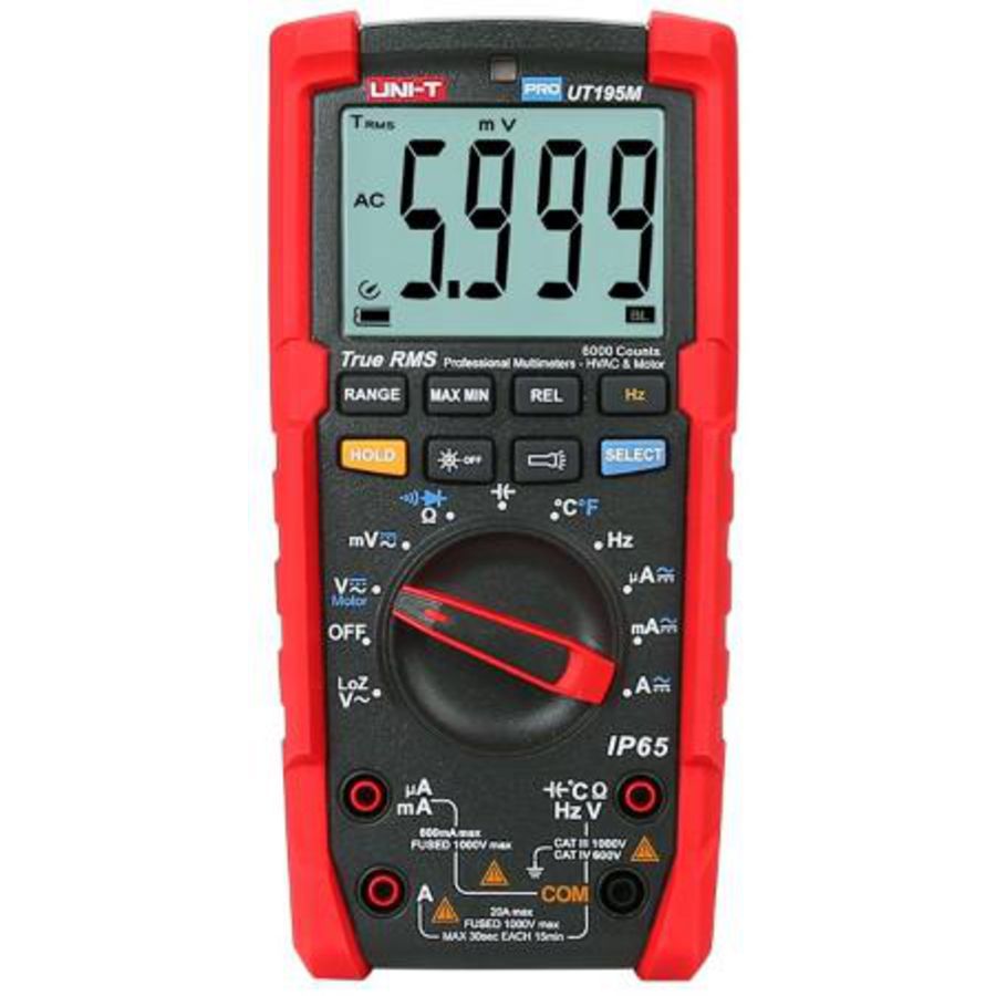 Robuste IP65 True RMS multimeter met draaiveld meting