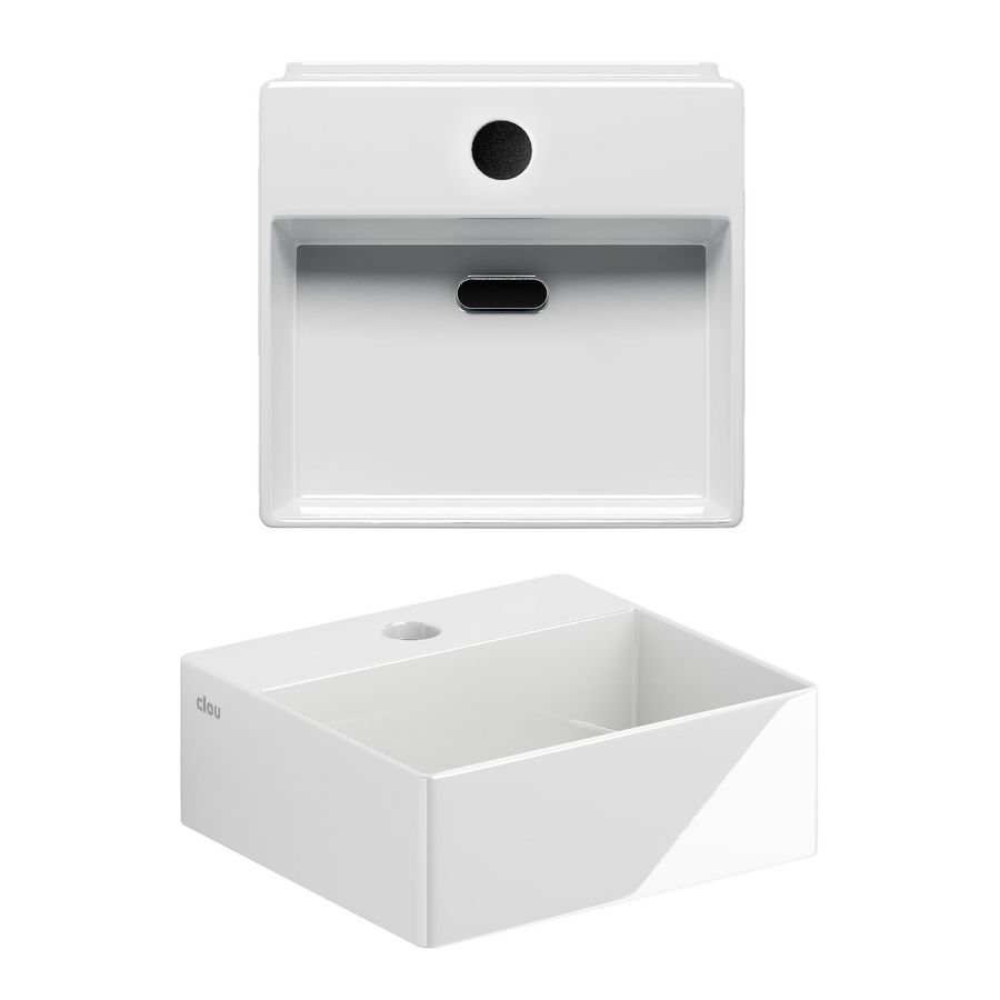 New flush 1 fontein 280x270x100mm wit