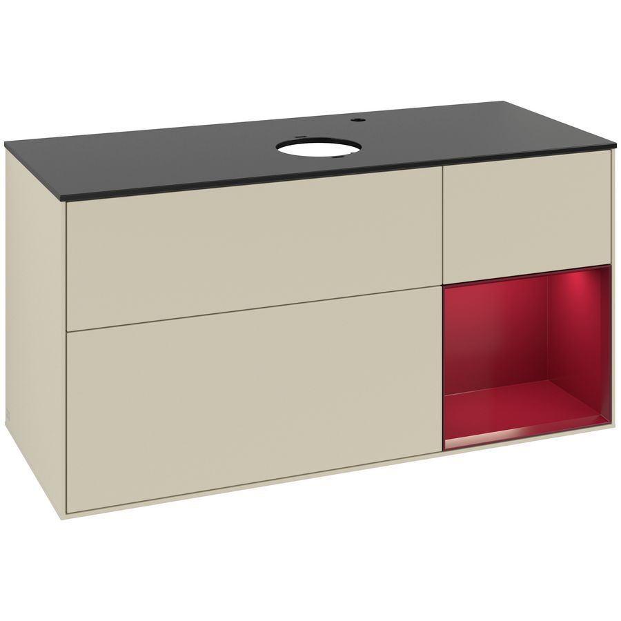 Wastafelonderkast Finion 1200x603x501mm S.Grey Matt Lacquer G952HBHJ
