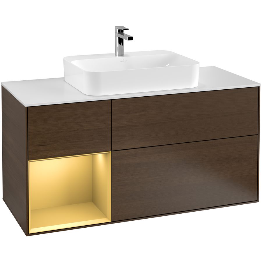 Wastafelonderkast Finion 1200x603x501mm W.Veneer F411HFGN