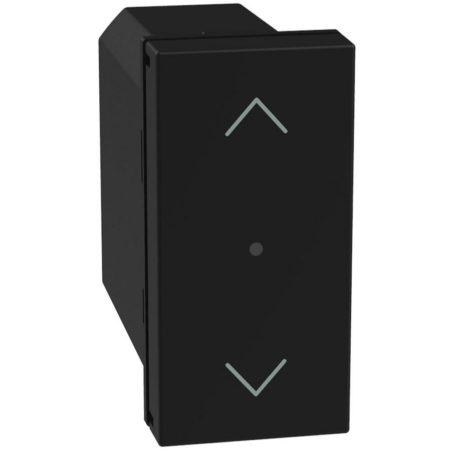 Light Now WN - rolluikschakelaar 1 module - zwart