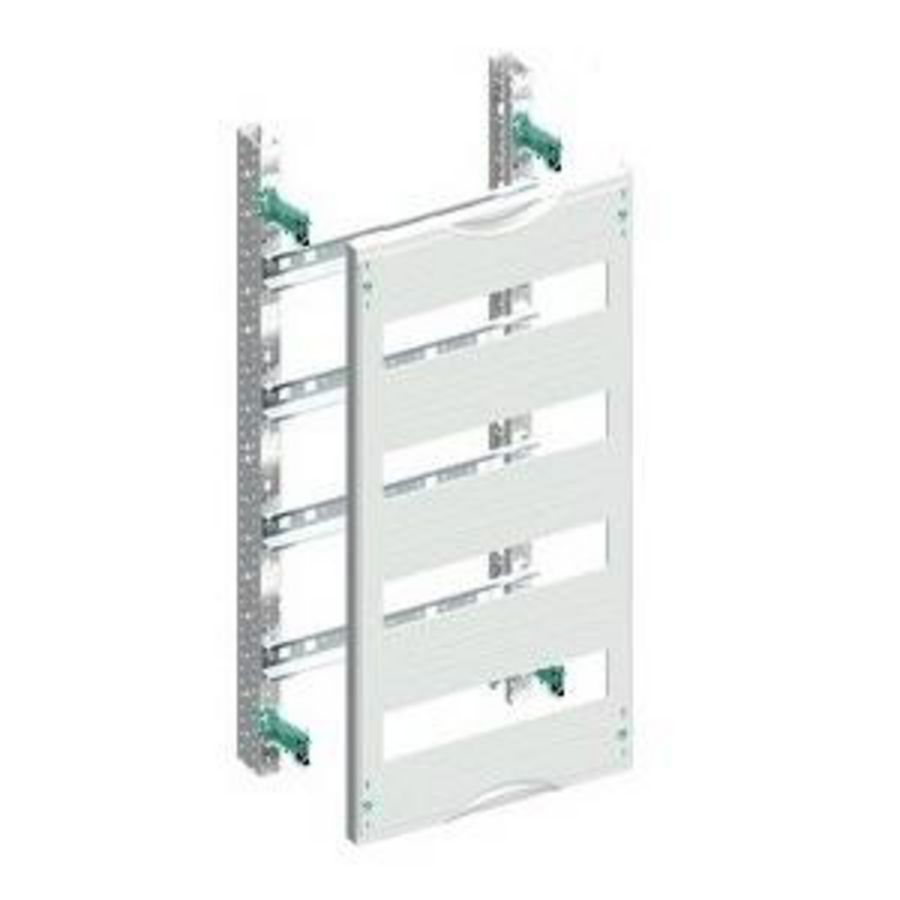 Verdelerveld DIN-rail 1 breed 4 hoog