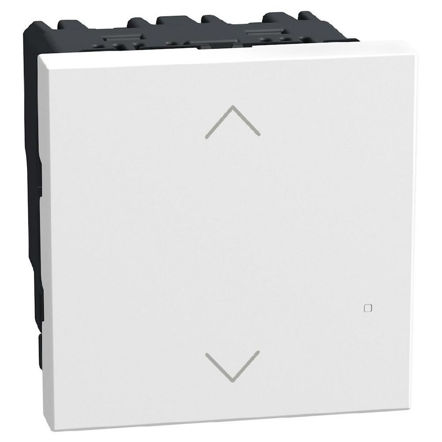 Light Now WN - rolluikschakelaar 2 modules - wit