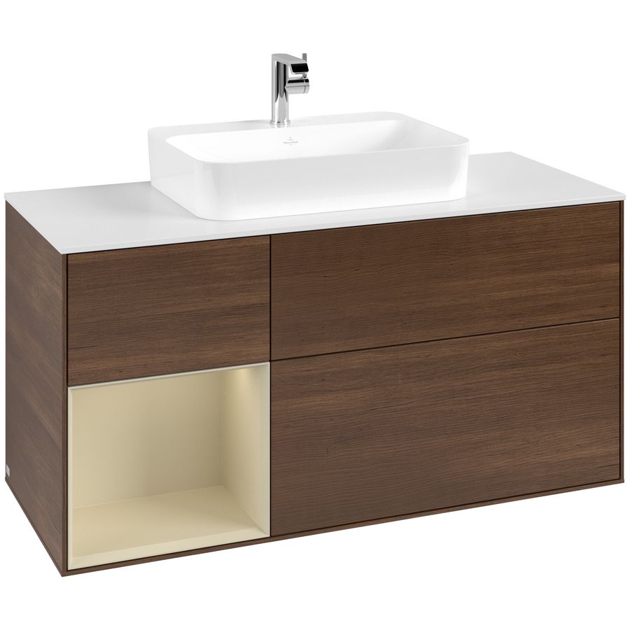 Wastafelonderkast Finion 1200x603x501mm W.Veneer F411HJGN
