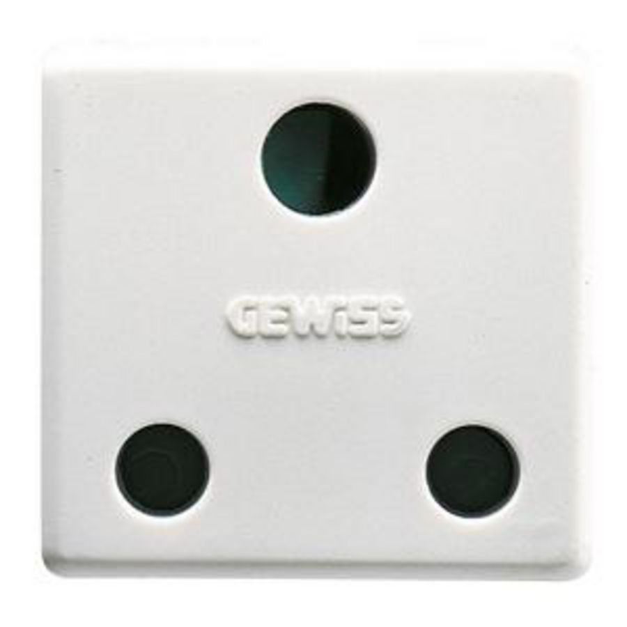 BRITISH STANDARD SOCKET-OUTLET 250V ac-2P+E 16A-2 MODULE