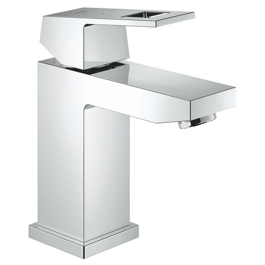 Eurocube wastafelmengkraan chroom incl. gladde body ecojoy
