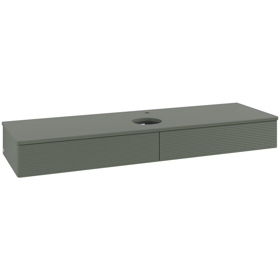 Wastafelonderkast Antao 1600x190x500mm L.Green Matt Lacquer L14150HL