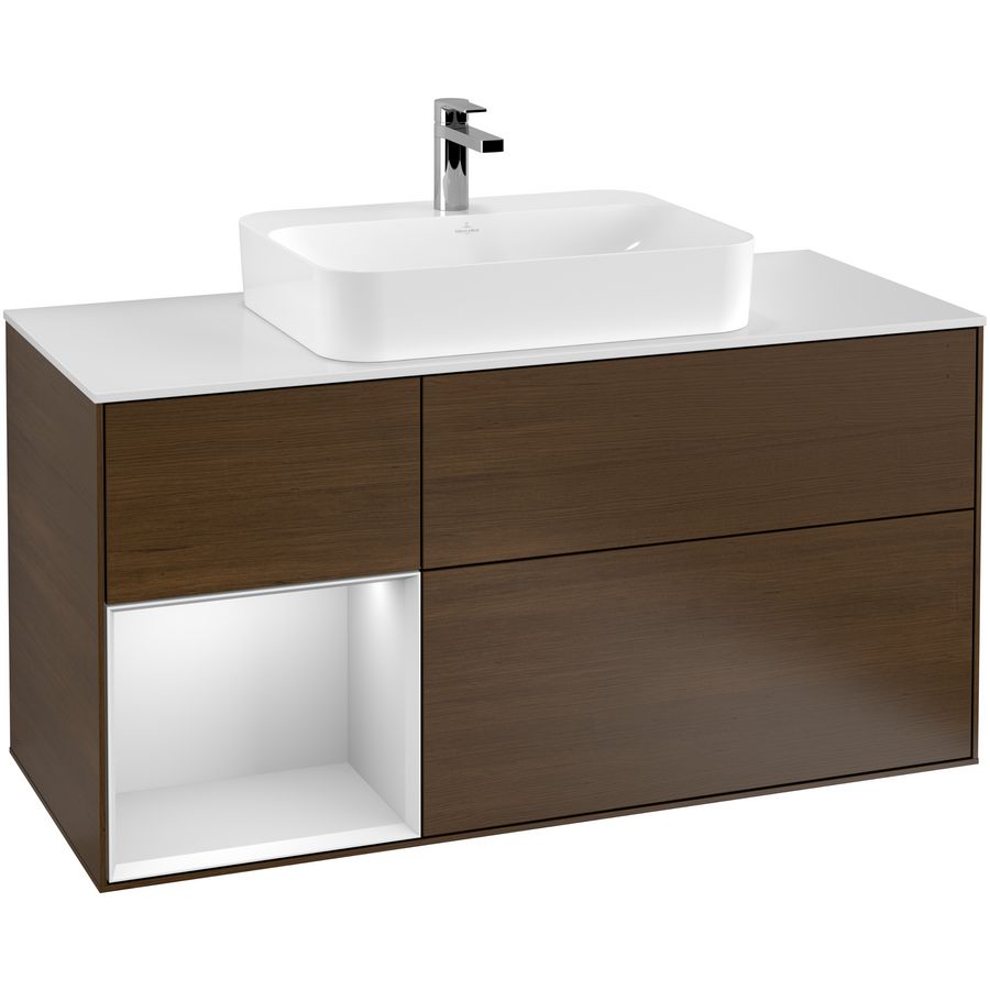 Wastafelonderkast Finion 1200x603x501mm W.Veneer F411MTGN