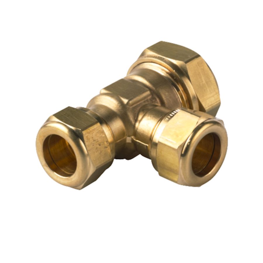 T-koppeling verlopend Super knel 12x10x12mm S1221 DZR (DeZinc. Resistant) k/g VVE=10
