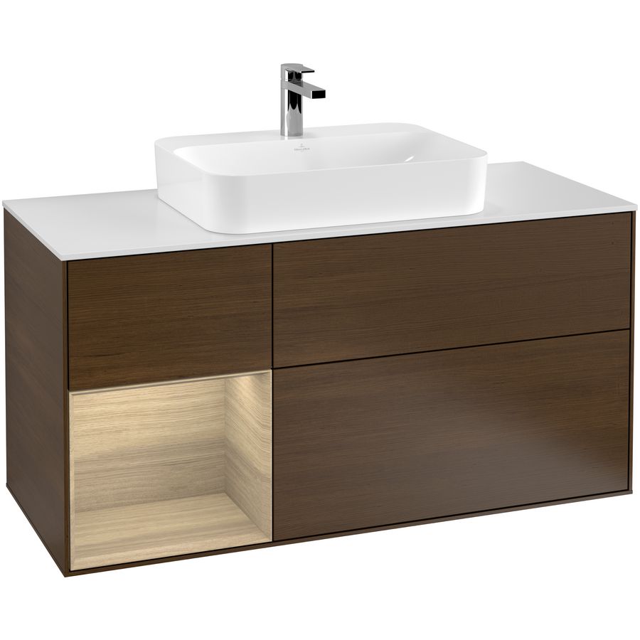 Wastafelonderkast Finion 1200x603x501mm W.Veneer F411PCGN