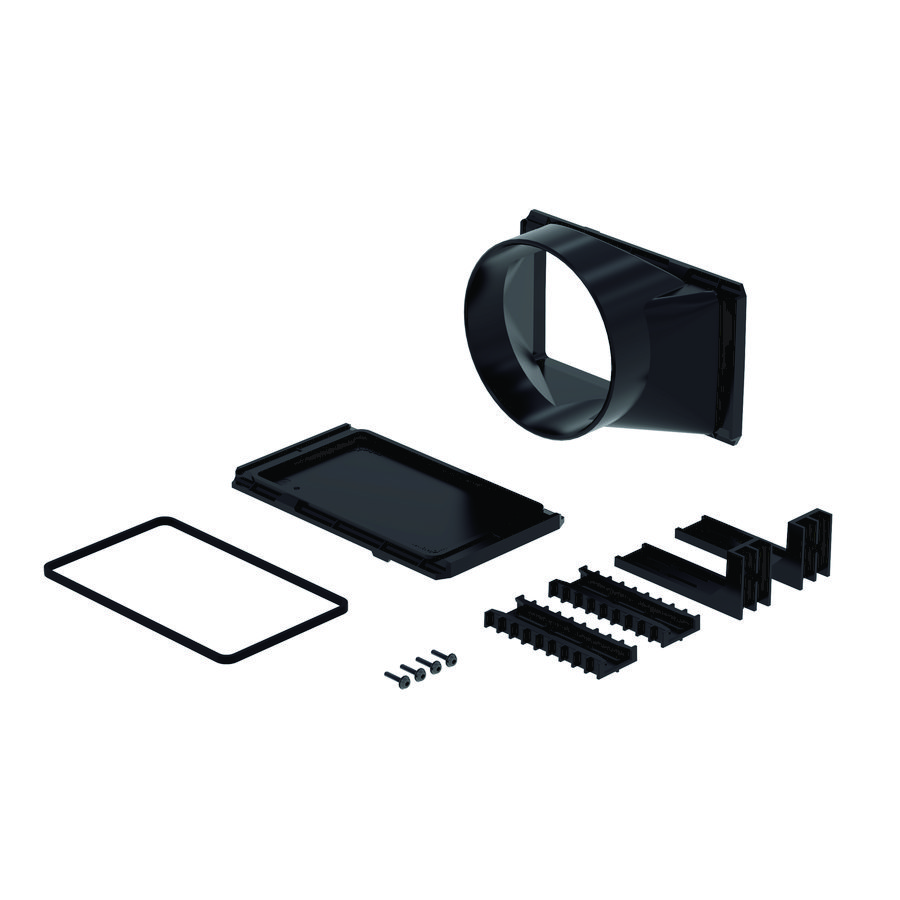 ComfoCube Flex set van 1 blindplaat & 1 aansluitplaat Ø160mm tbv luchtverdeelunit