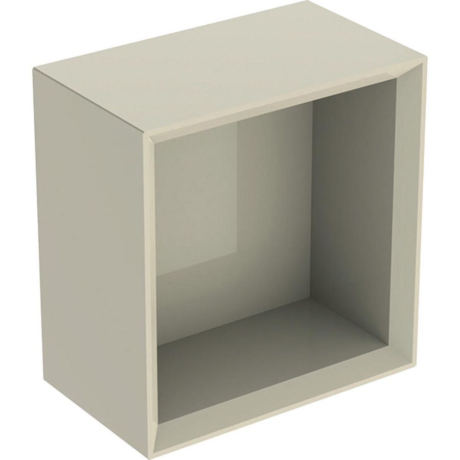 iCon wandbox vierkant 22,5x23,3cm zandgrijs