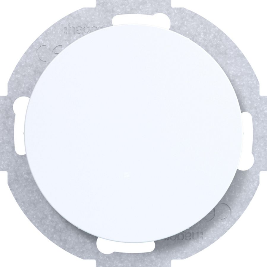 Blindplaat zonder spreidklemmen R.1/R.3/R.8 polarwit