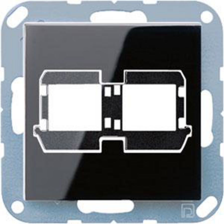 Afdekking A(S)500 zwart sl.v.mod.jack 2-voudig. VVE=10