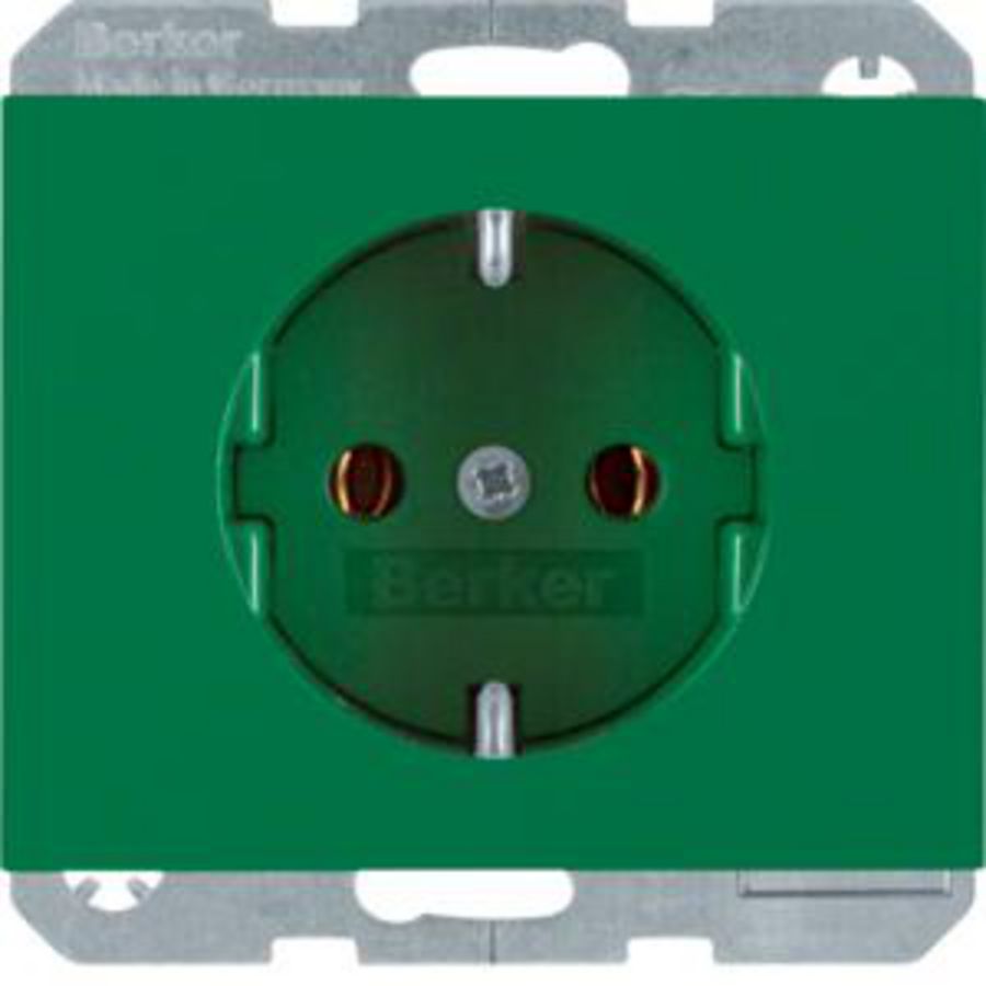 Wandcontactdoos RA steek berker K.1/K.5 groen