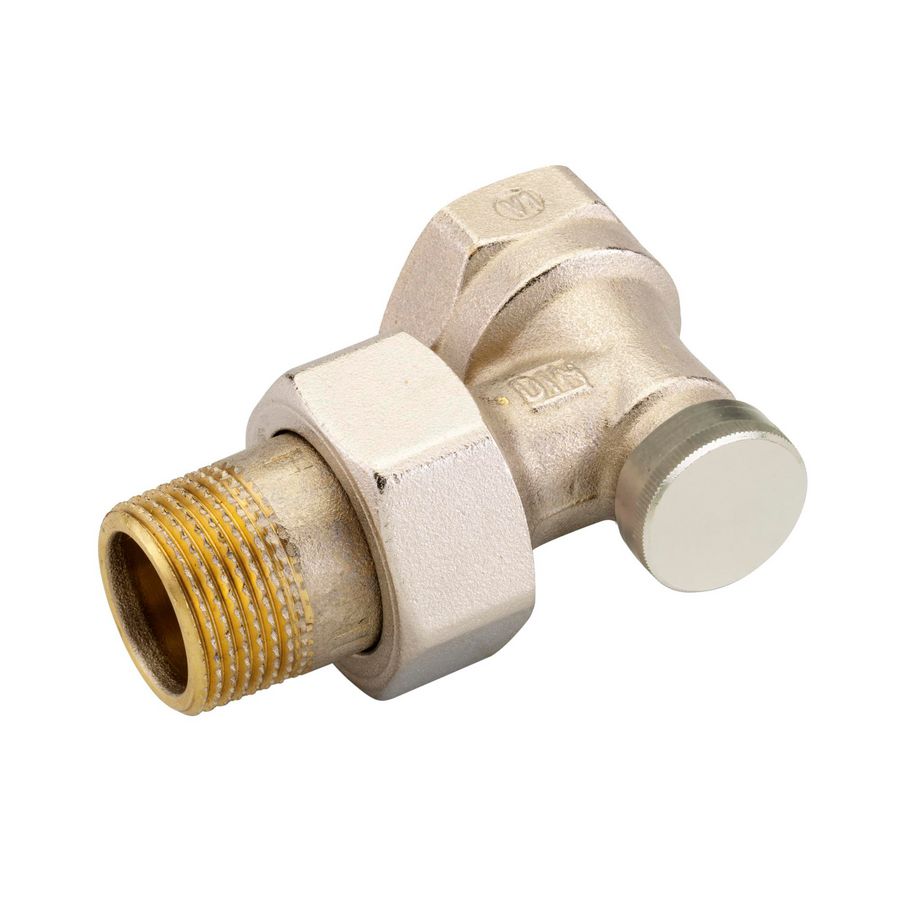 Voetventiel RLV-S DN20 haaks 3/4" bn. vernikkeld