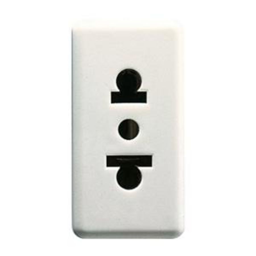 EURO-AMERICAN STANDARD SOCKET- 250/125V ac-2P+E 15A VVE=5