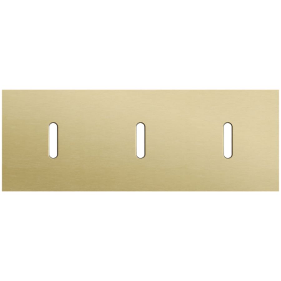 Afdekplaat 3-voud horiz. 71mm centerafst. 227-56701