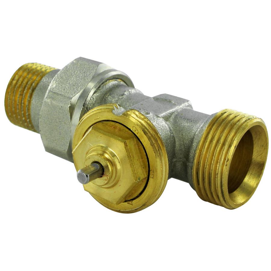 Radiatorafsluiter thermostatisch R859E M28 instelb. kv recht 1/2"xM22