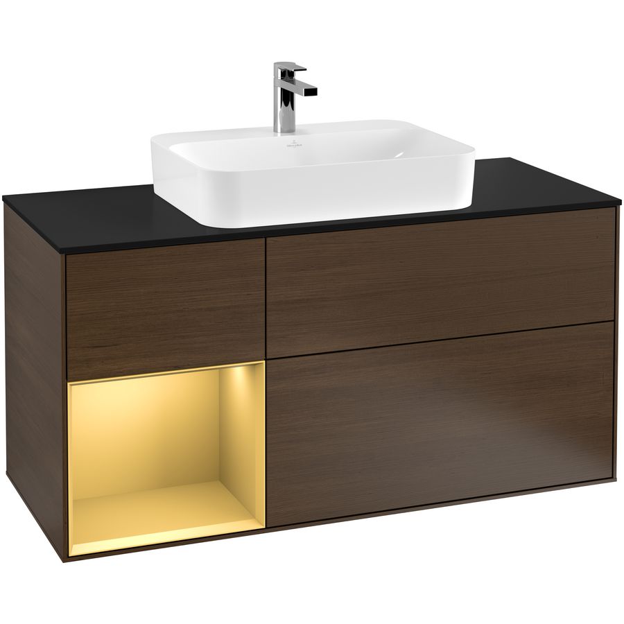 Wastafelonderkast Finion 1200x603x501mm W.Veneer F412HFGN