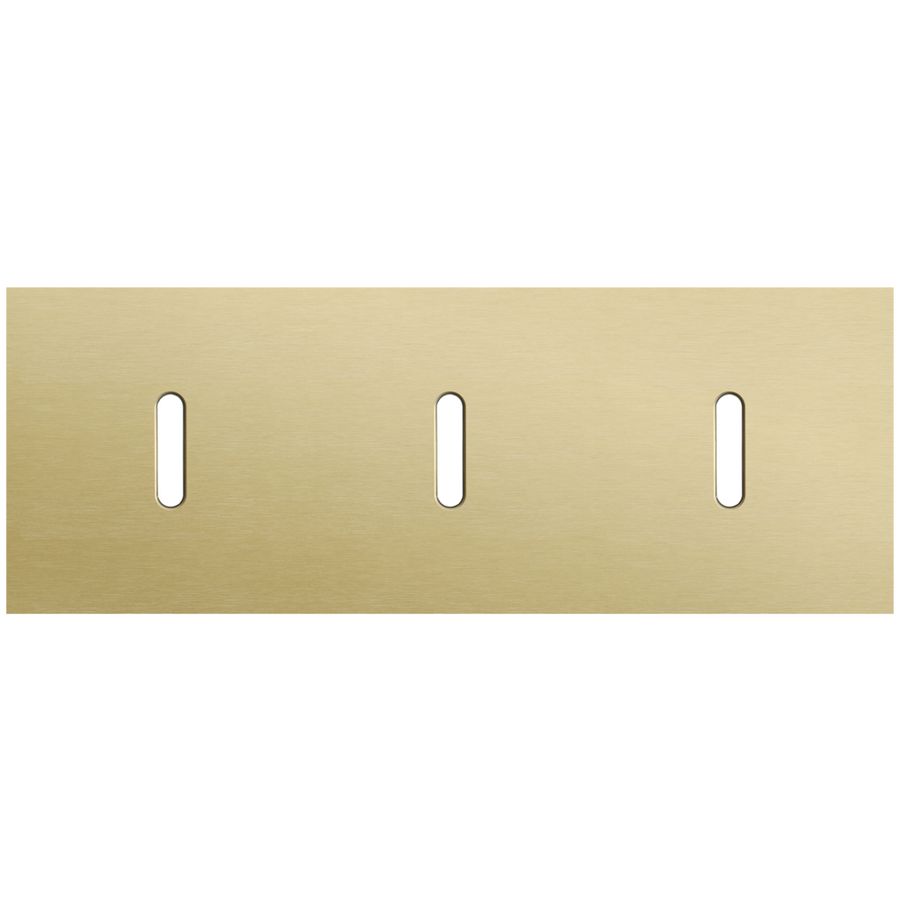 Afdekplaat 3-voud horiz. 71mm centerafst. 227-56701