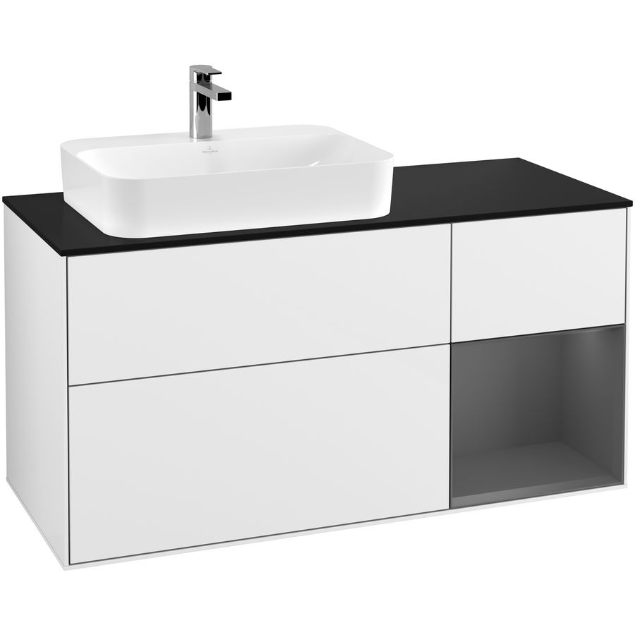 Wastafelonderkast Finion 1200x603x501mm G.White.L F402GKGF