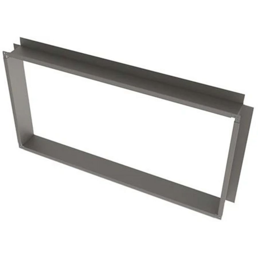 Kanaal-aftakstuk 90° 1300x700mm (L=100mm) sendzimir verzinkt staal