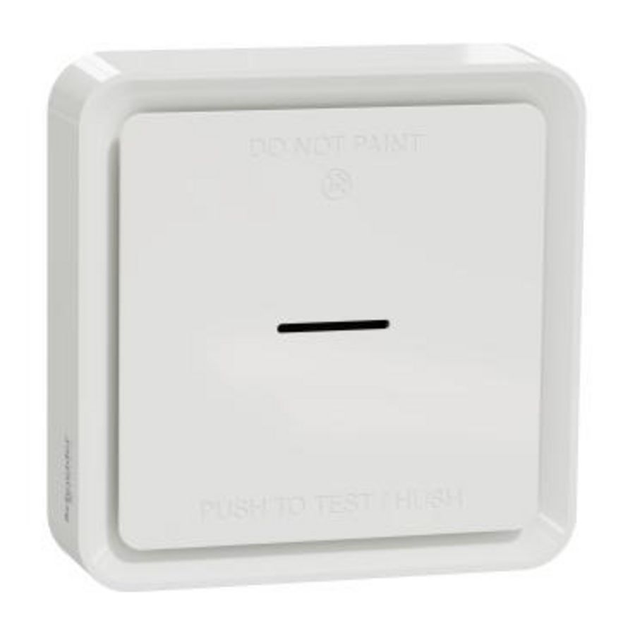 WISER rookmelder-alarm-batterij-wit-ZIGBEE