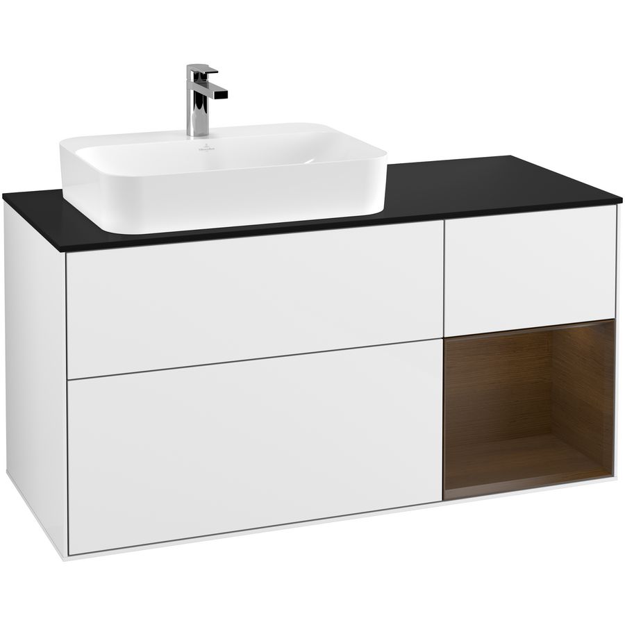 Wastafelonderkast Finion 1200x603x501mm G.White.L F402GNGF