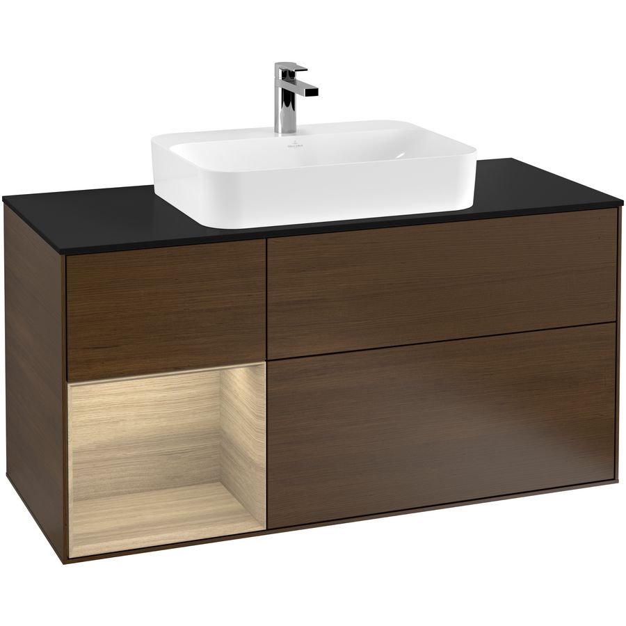 Wastafelonderkast Finion 1200x603x501mm W.Veneer F412PCGN