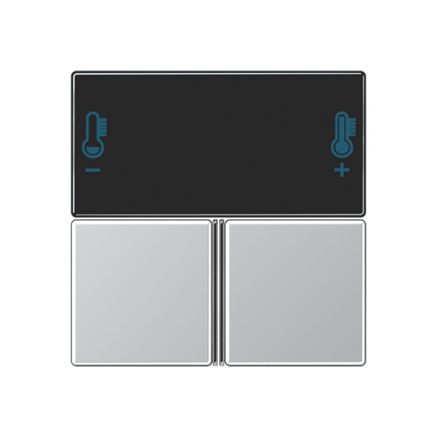 Compact tastafdekking A/AS alu. KNX RCD