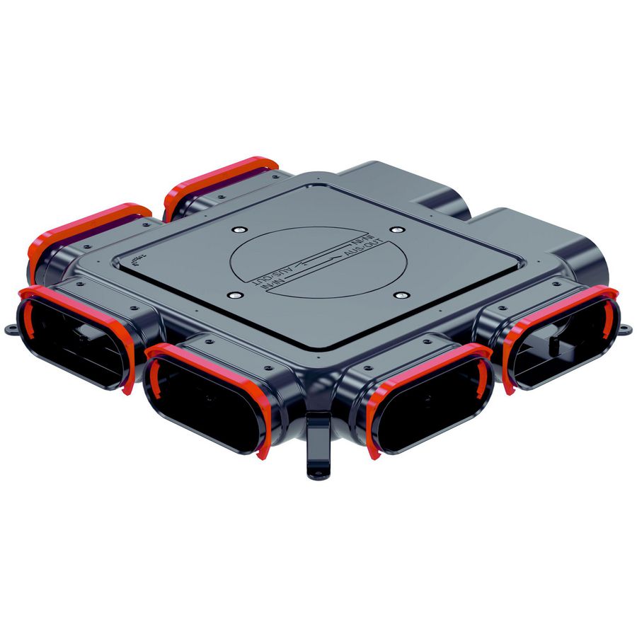 Verdeelunit ComfoCube  Flat 51 2xCK150 - 6xFlat 51 RLC