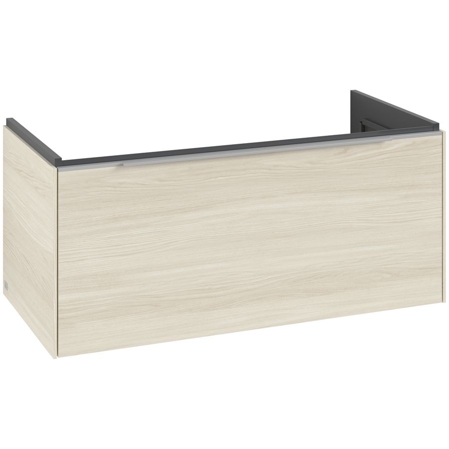 Wastafelonderkastkast SUBWAY 3.0 973x429x478mm White Oak C569L0AA greep alu. glans