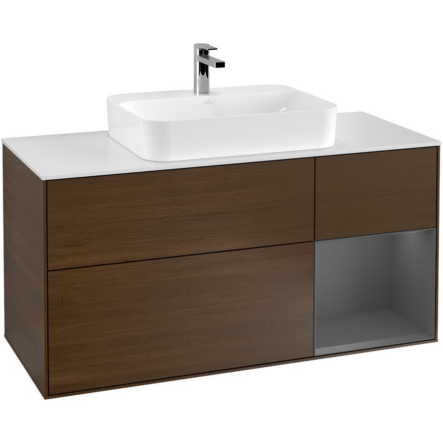 Wastafelonderkast Finion 1200x603x501mm W.Veneer F421GKGN