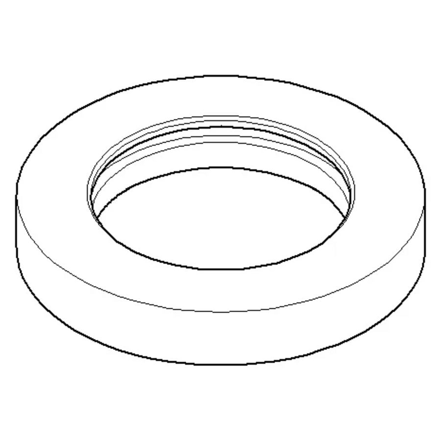 Rozet v. staande uitloop 55x35x10mm Champagne (22kt Goud)