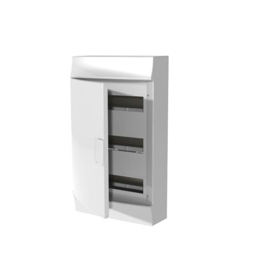 Installatiekast IP 41 3x12-modules incl deur wit VVE=2