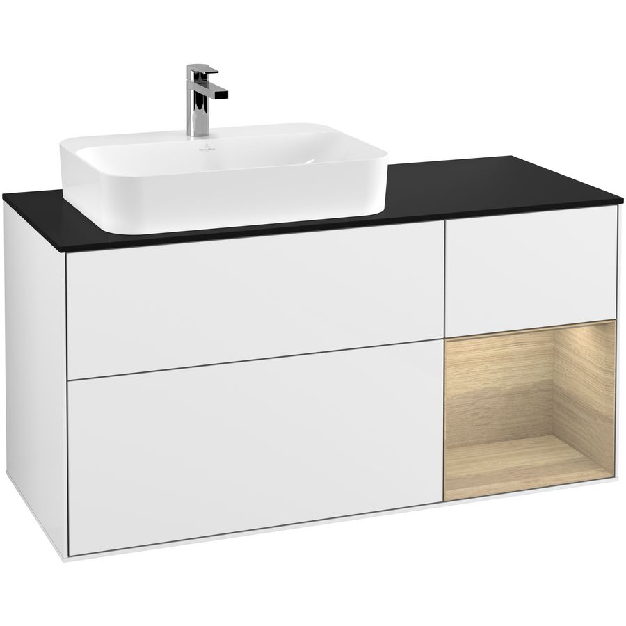 Wastafelonderkast Finion 1200x603x501mm G.White.L F402PCGF