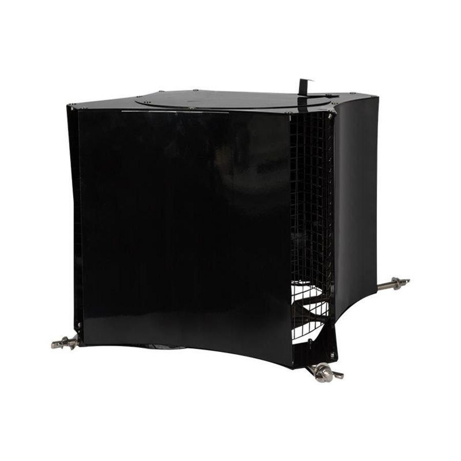 Schoorsteenkap hoog model zwart