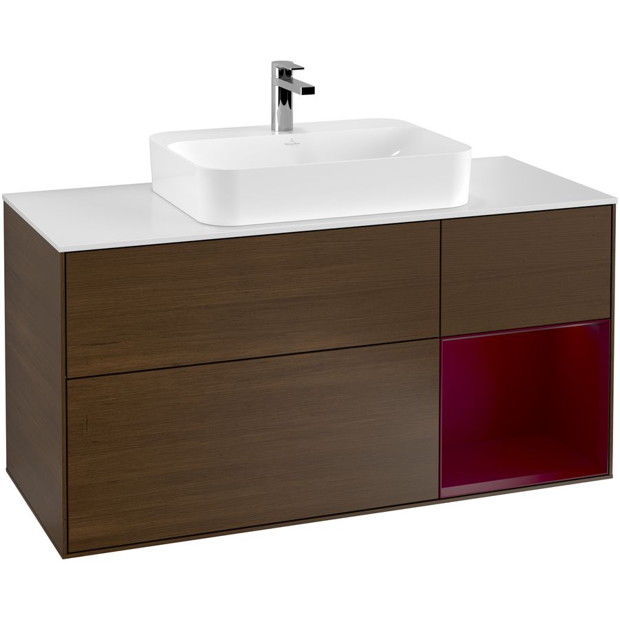 Wastafelonderkast Finion 1200x603x501mm W.Veneer F421HBGN