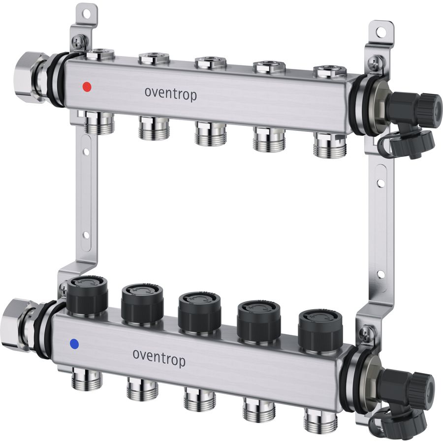 Multidis RVS verd. 4 groepen met integr. inregelbinnenwerk