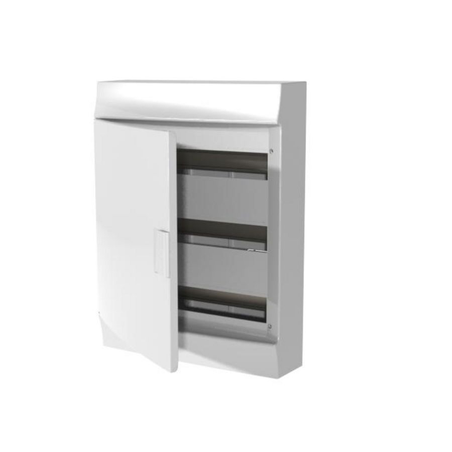 Installatiekast IP 41 3x18-modules incl deur wit