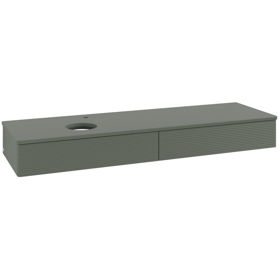Wastafelonderkast Antao 1600x190x500mm L.Green Matt Lacquer L15150HL