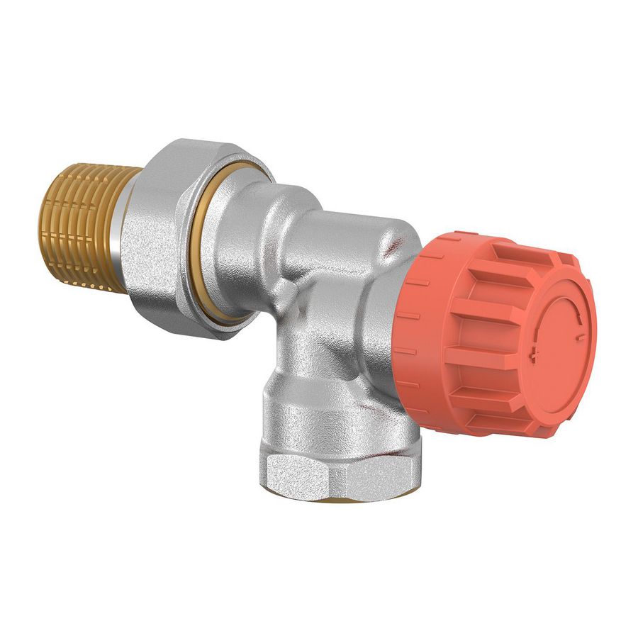 Radiatorafsluiter thermostatisch R857 M28 instelb. kv haaks verkeerd 1/2