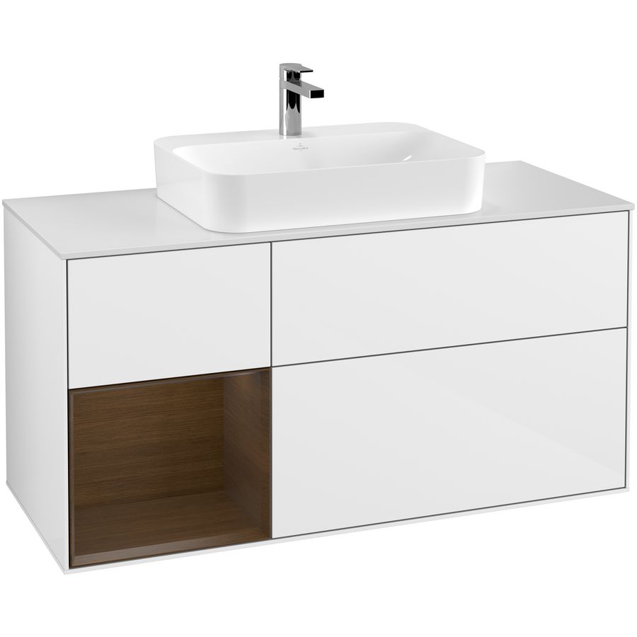 Wastafelonderkast Finion 1200x603x501mm G.White.L F411GNGF