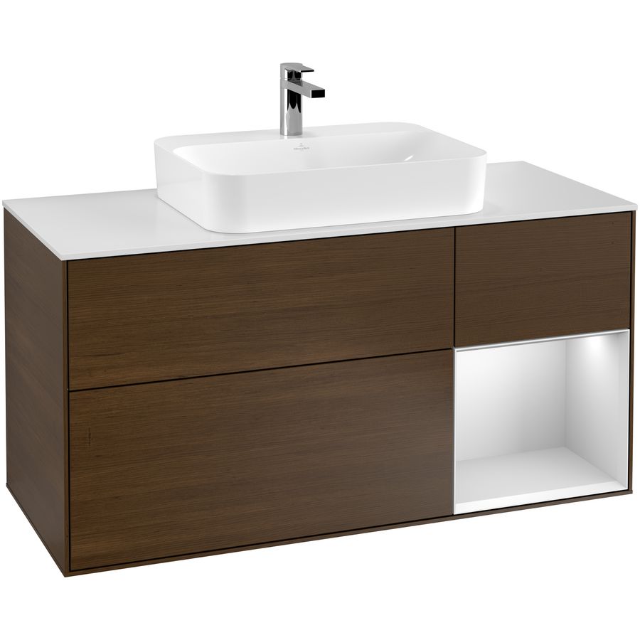 Wastafelonderkast Finion 1200x603x501mm W.Veneer F421MTGN
