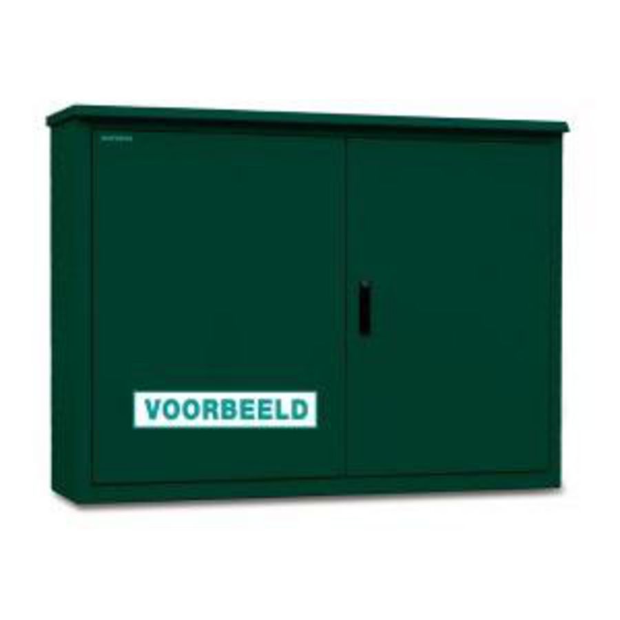 RVS buitenkast 1150x1600x350+MP+Comp